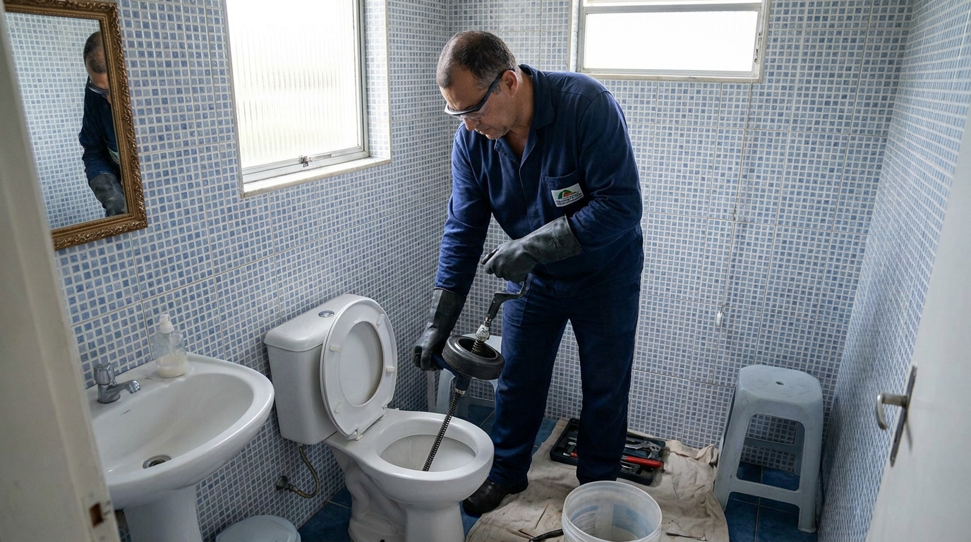 Desentupimento de vaso profissional em Palmas‑TO