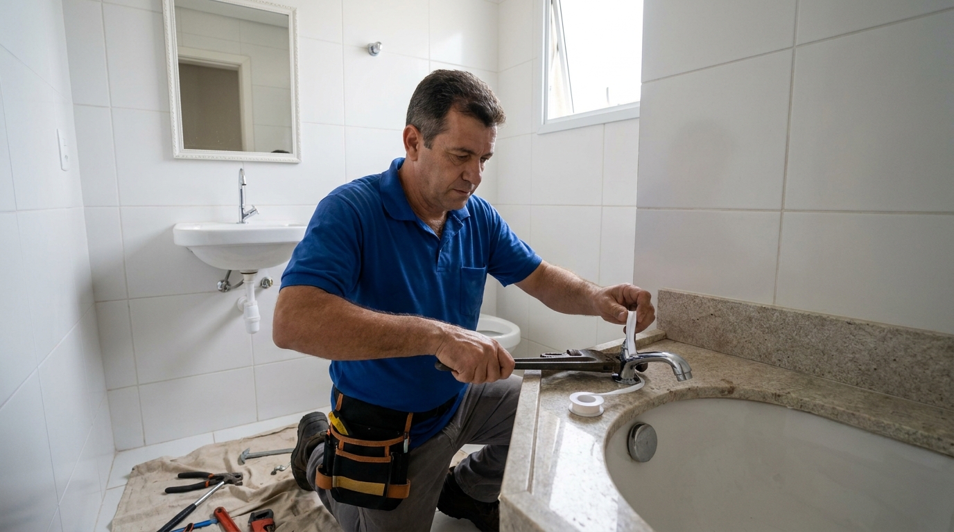 Instalação de torneira de cozinha em Palmas‑TO
